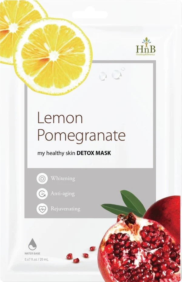 HNB Lemon Pomegranate დეტოქს სახის ნიღაბი