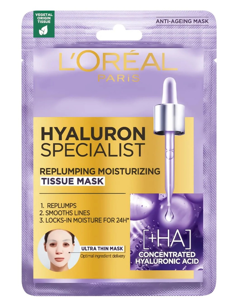 L'Oreal Paris  Hyaluron Specialist სახის აღმდგენი ნიღაბი