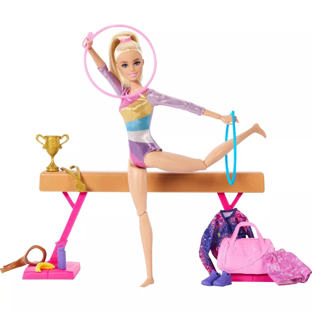 Mattel, Barbie, ტანმოვარჯიშე თოჯინა აქსესუარებით, 32 სმ