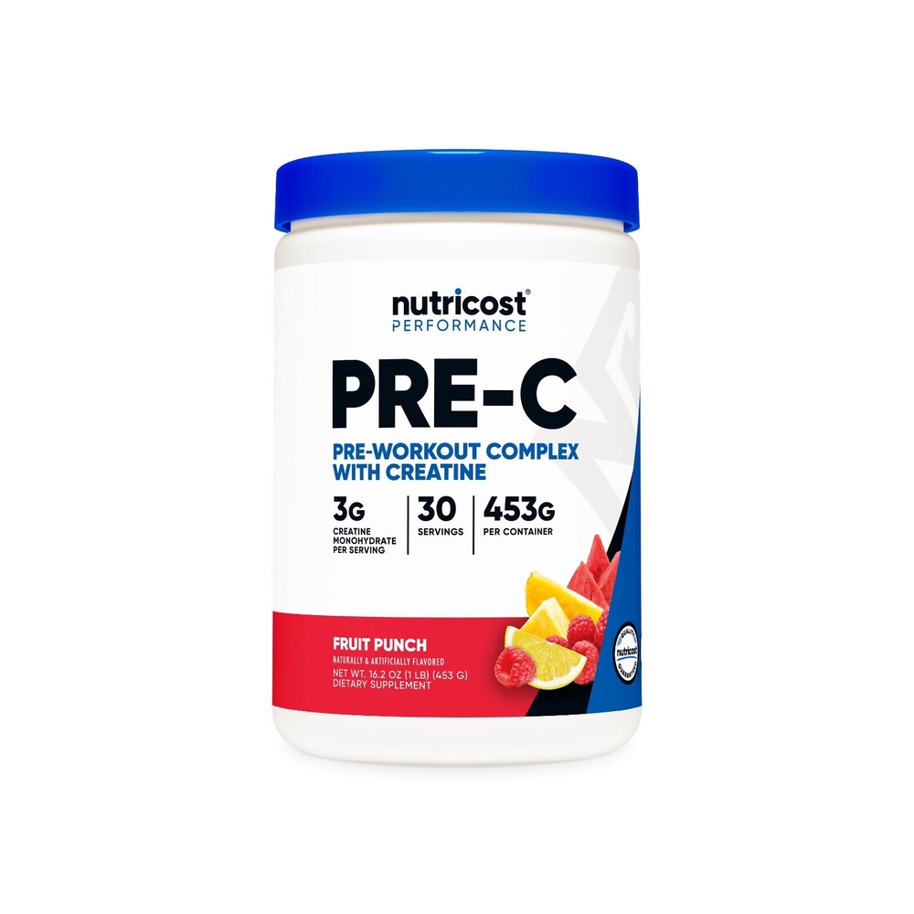 Nutricost, Pre-Workout Complex With Creatine, 450 გრ, Fruit Punch
