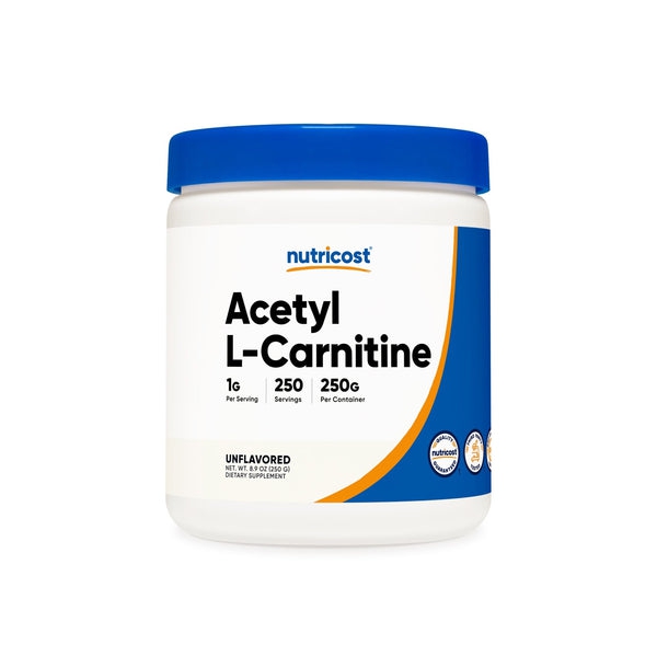 Nutricost, ელ-კარნიტინი, 250 გრ, Acetyl L-Carnitine Powder