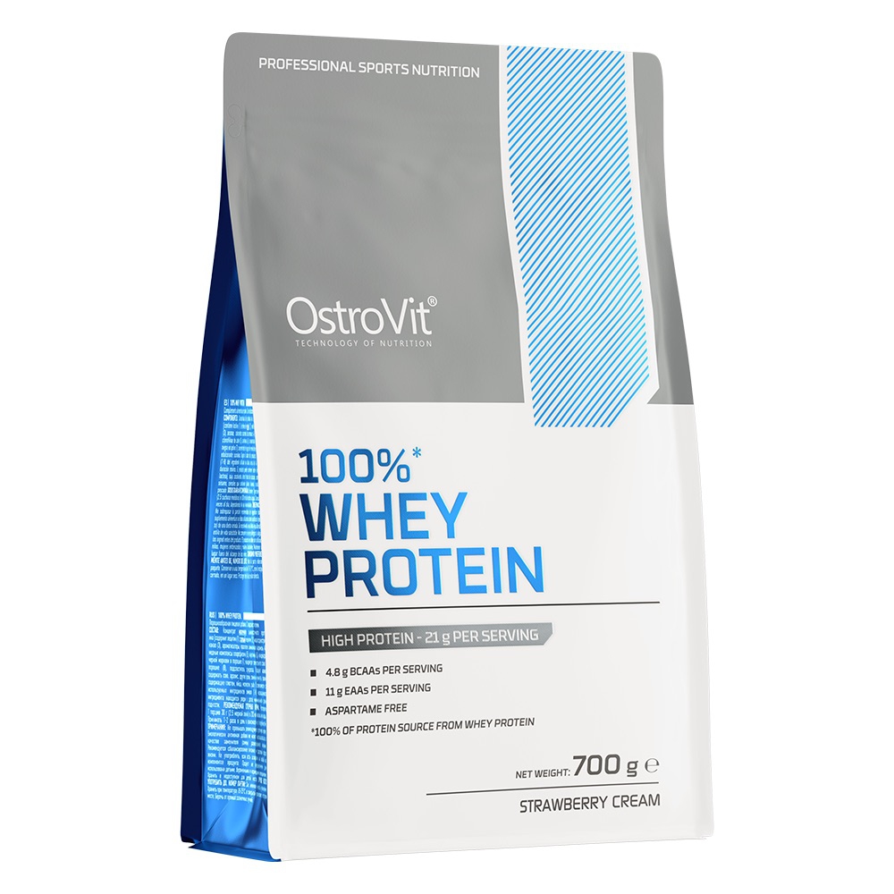 OstroVit, ვეი პროტეინი, 700 გრ, 100% Strawberry Cream