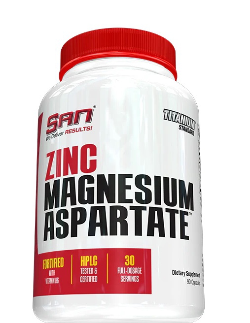SAN Nutrition, თუთია მაგნიუმის ასპარტატი, 90 კაფსულა, Zinc Magnesium Aspartate