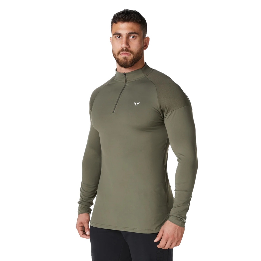 SQUATWOLF,MAN, სპორტული სვიტერი, ზომა - Medium, Core Running Top - Khaki