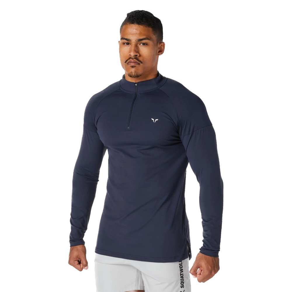SQUATWOLF,MAN, სპორტული სვიტერი, ზომა - Medium, Core Running Top - Navy