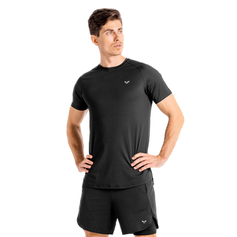 SQUATWOLF, MAN,  სპორტული მაისური,ზომა - Small, Core  Mesh Tee - Onyx
