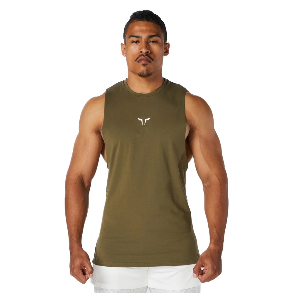 SQUATWOLF, MAN, სპორტული მაისური, ზომა - Small, Core Tank - Khaki