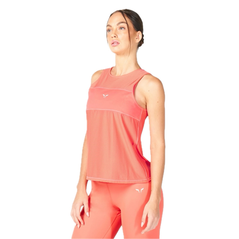 SQUATWOLF, WOMAN, სპორტული მაისური, ზომა - X-Small, Mesh Reversible Tank - Hot Coral