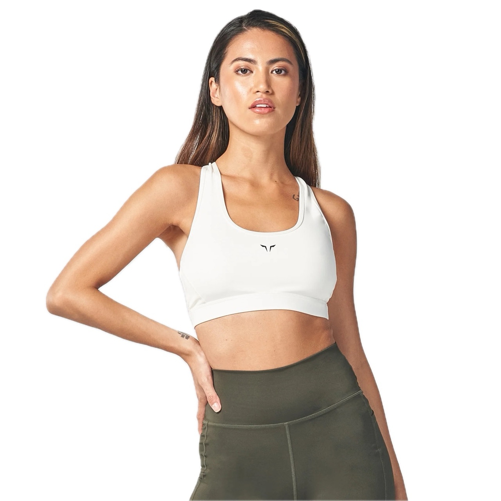 SQUATWOLF, WOMAN, სპორტული ტოპი, ზომა - Large, Essential Impact Bra - Pearl White