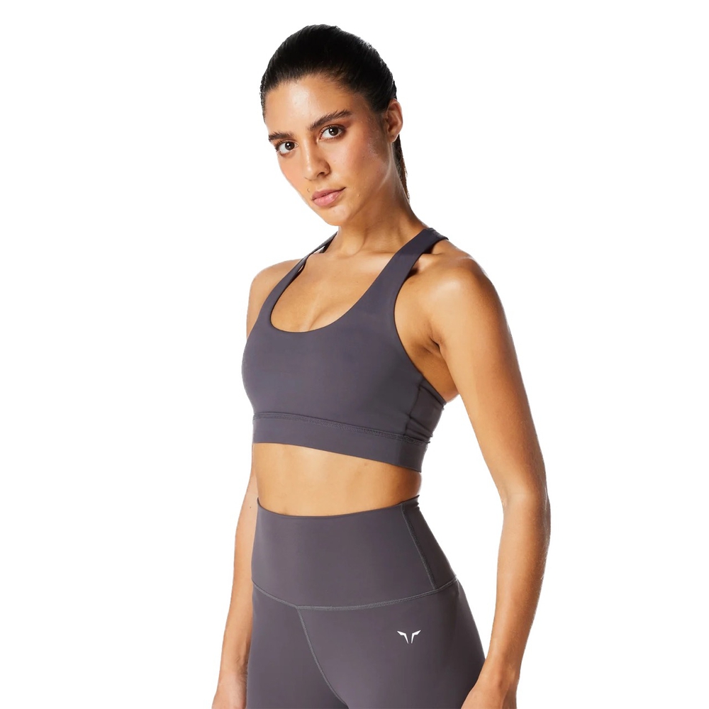 SQUATWOLF, WOMAN, სპორტული ტოპი, ზომა - Small, Core Agile Bra - Charcoal