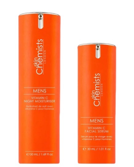 SkinChemists Men's Vitamin C ღამის სახის მოვლის ნაკრები