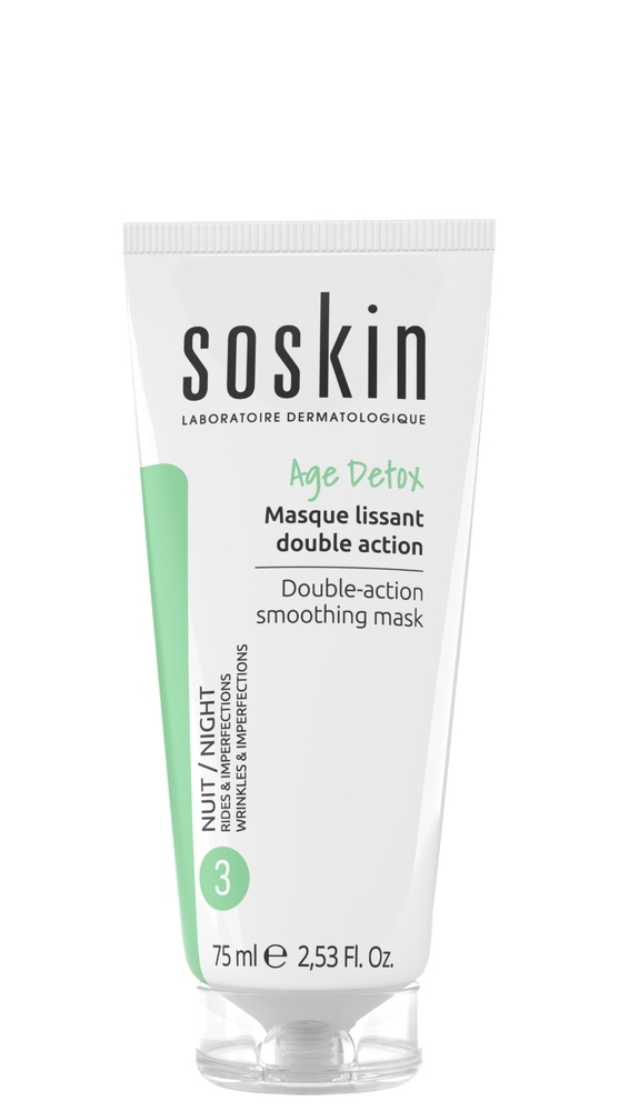 Soskin Age Detox Double-Action სახის დამამშვიდებელი ნიღაბი 75 მლ