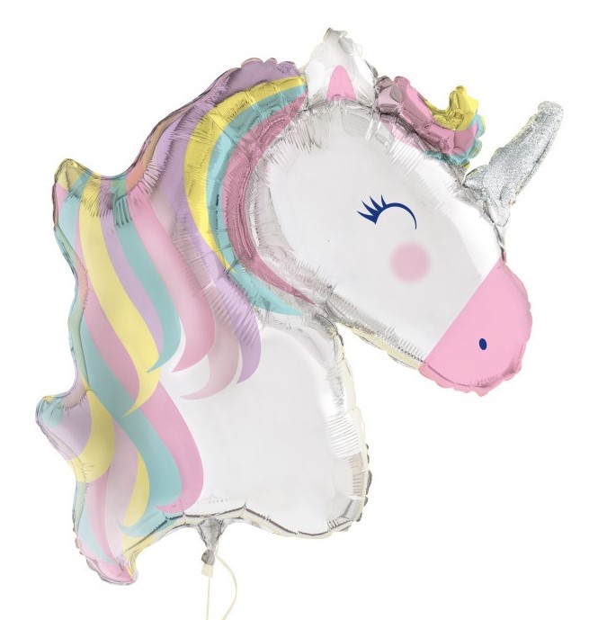 Unique, ფოლგირებული ბუშტი, Unicorn, 106 სმ, 1 ც.