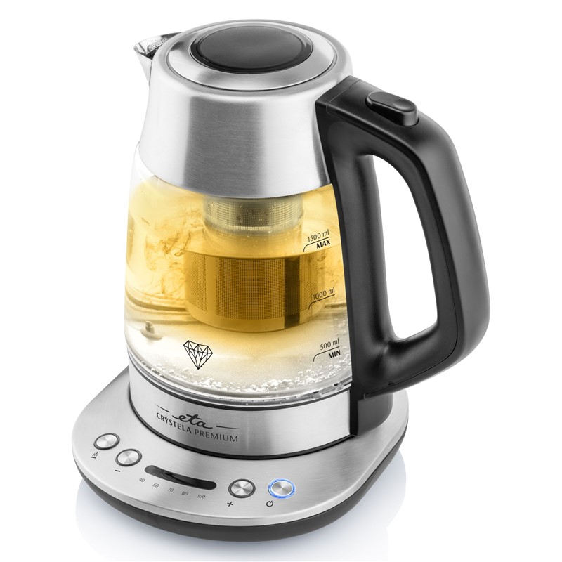 ელექტრო ჩაიდანი ETA 915390000 Crystela Premium Electric Kettle Silver