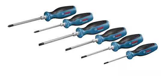 სახრახნისების ნაკრები Bosch Screwdriver Set 6 pcs