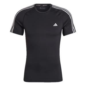 Adidas, MAN, სპორტული მაისური, ზომა - X-Large, TECHFIT 3-STRIPES TRAINING TEE