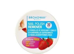 Broadway Strawberry ლაქის მოსაშორებელი პედები