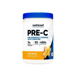 Nutricost, Pre-Workout Complex With Creatine, 450 გრ, Peach Mango
