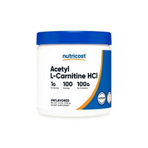 Nutricost, ელ-კარნიტინი, 100 გრ, Acetyl L-Carnitine Powder