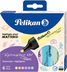 Pelikan, ტექსტმარკერების ნაკრები, 6 ცალი