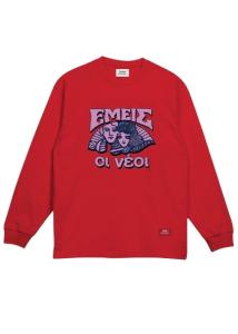 Pressure, UNISEX, სპორტული სვიტერი, ზომა - Small, Emeis Oi Neoi Longsleeve Red