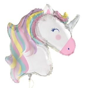 Unique, ფოლგირებული ბუშტი, Unicorn, 106 სმ, 1 ც.