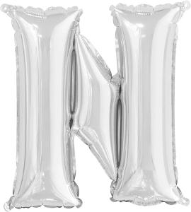 Unique, ფოლგირებული ბუშტი, ასო N, 36 სმ, 1 ც.