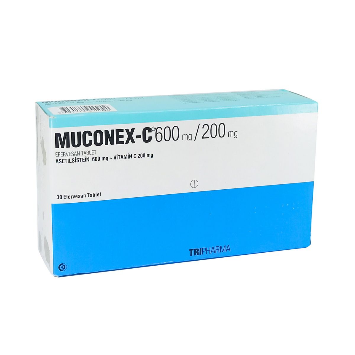 Muconex-C - მუკონექსი-C 600/200მგ 30 შუშხუნა ტაბლეტი