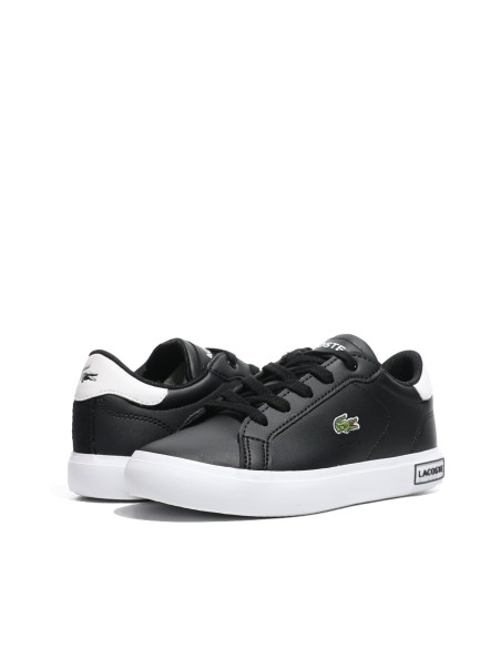 ბავშვის სპორტული ფეხსაცმელი Lacoste - POWERCOURT 224 1 SUC BLK/WHT
