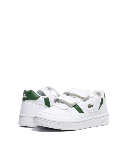 ბავშვის სპორტული ფეხსაცმელი Lacoste - T-CLIP SET 224 4 SUI WHT/DK GRN