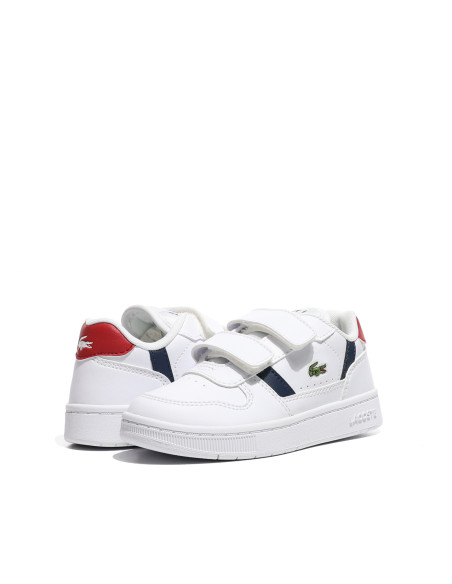 ბავშვის სპორტული ფეხსაცმელი Lacoste - T-CLIP SET 224 4 SUI WHT/RED/NVY