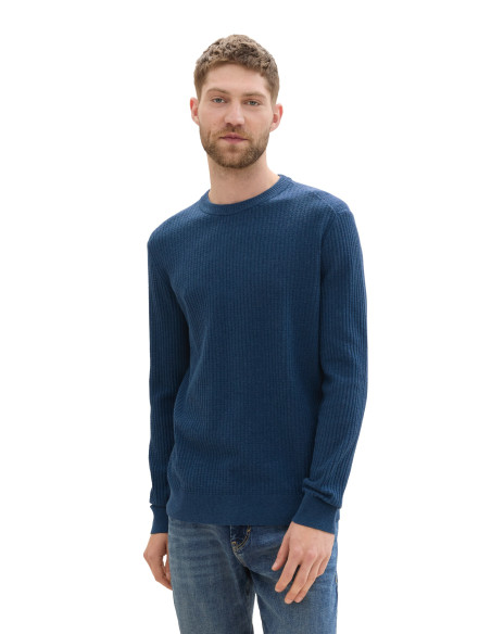 კაცის სვიტერი Tom Tailor - Cosy Structured Crewneck Knit