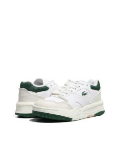 ბავშვის სპორტული ფეხსაცმელი Lacoste - LINESHOT 224 1 SUC OFF WHT/GRN