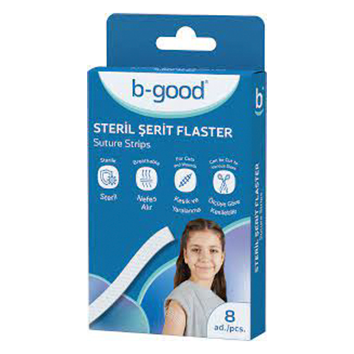 ლეიკოპლასტირი B-good ჭრილობის შესაკვრელი სტრიპები 'Suture Strips'