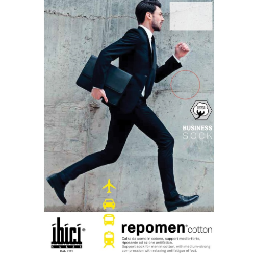 სეგრეტა - TRAVEL რეპომენი გოლფი კომპრ თათით კაცის. 16/20 mmHg. 21/27 საშუალო კომპრესია შავი ზომა-S