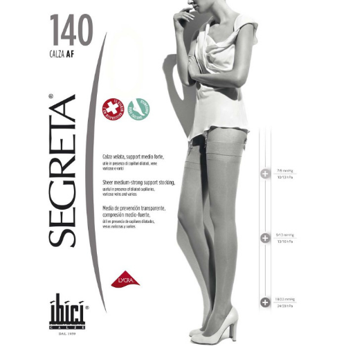 სეგრეტა - გოლფი კომპრ თათით Gambaletto 140; სქელი პლუსი mmHg 18/22. საშუალო კომპრესია 24/29 ღია ყავისფერი ზომა-4