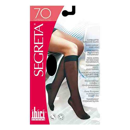 სეგრეტა - გოლფი კომპრ თათით Gambaletto 70; საშუალო სისქის mmHg 11/14. დაბალი კომპრესია 15/19 ყავისფერი ზომა-5