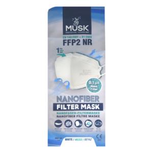 ნიღაბი /პირბადე/ FFP2 თეთრი 5 შრიანი