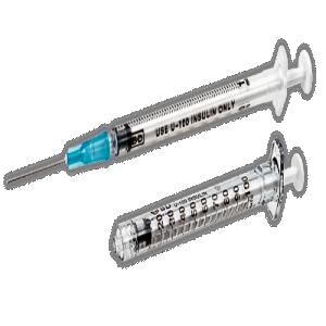 შპრიცი ინსულინ 1მლ U-100 30G /Luer Slyp/ ფიქს. თავით