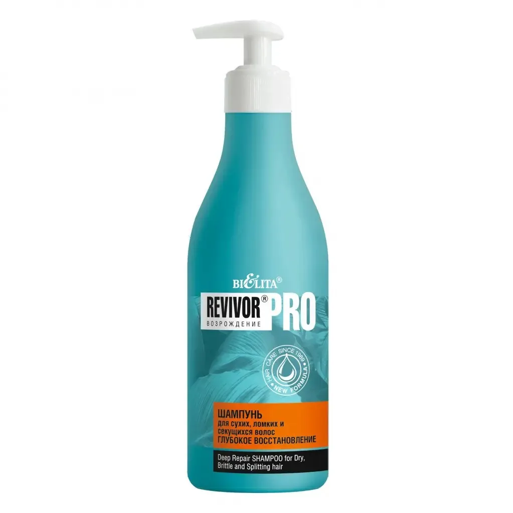 BIELITA თმის შამპუნი მშრალი, მტვრევადი და გაყოფილი ბოლოებისთვის "ღრმა აღდგენისთვის" 500 მლ (ბელიტა)