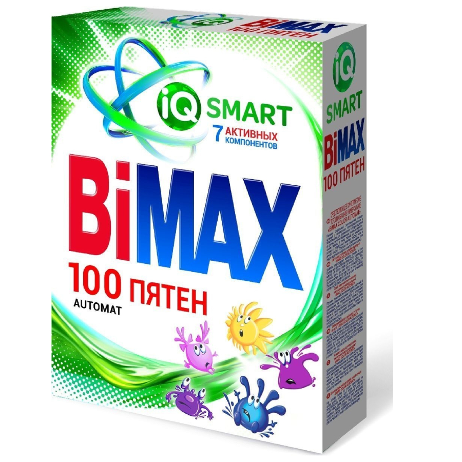 BIMAX უნივერსალური სარეცხი ფხვნილი ავტომატური რეცხვისთვის 400 გრ (ბიმაქსი)