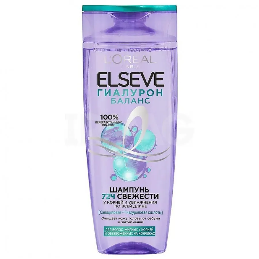 ELSEVE თმის შამპუნი ცხიმიანი თმისთვის ჰიალურონით 250 მლ (ელსევე)