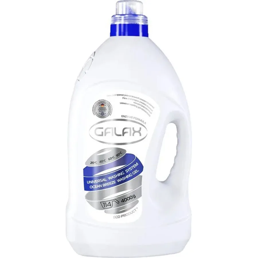 GALAX თხევადი სარეცხი საშუალება ყველა ტიპის ქსოვილისთვის 4 ლ (გალაქსი)