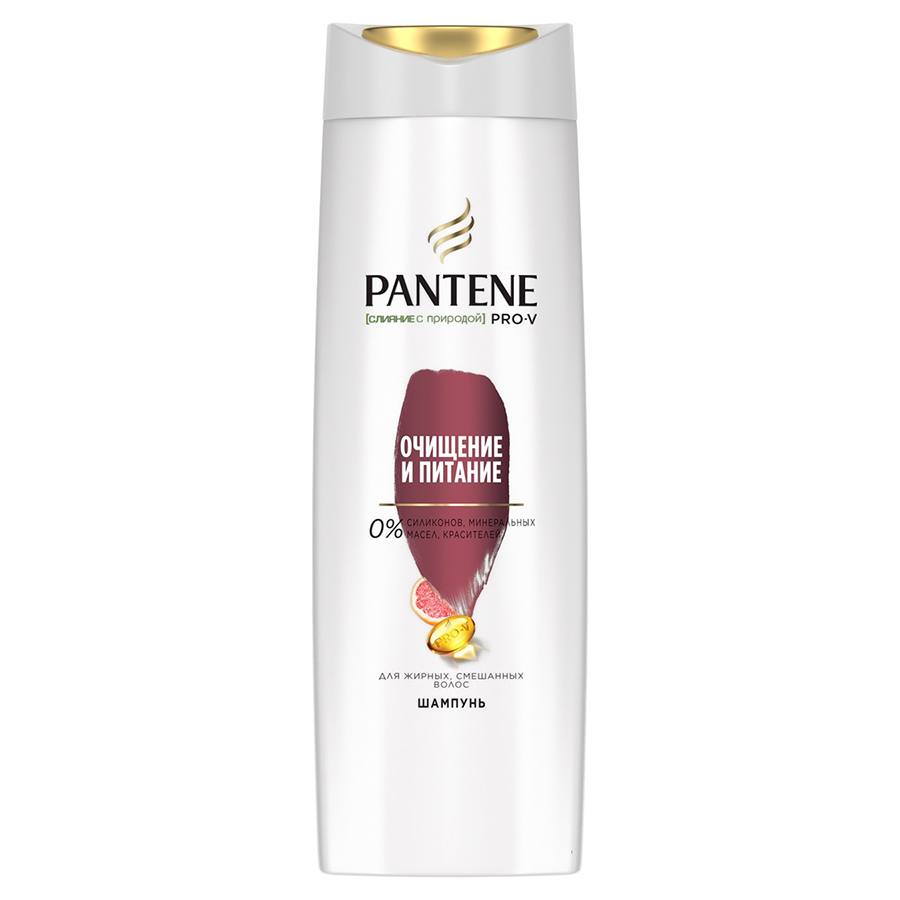 PANTENE თმის შამპუნი 'სისუფთავე და ზრდა' 400 მლ (პანტენი)