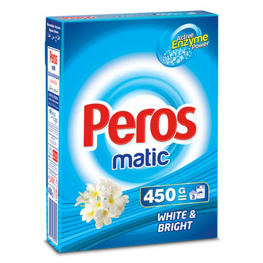PEROS სარეცხი ფხვნილი თეთრი ქსოვილისთვის 450 გრ (პეროსი)