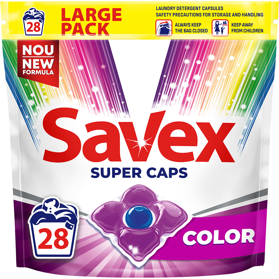 SAVEX Color სარეცხი კაფსულები 28 ც (სავექსი)