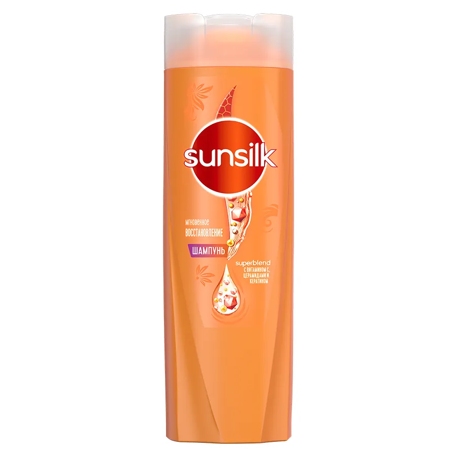 SUNSILK შამპუნი თმის სიძლიერისთვის და ბზინვარებისთვის 200 მლ (სანსილკი)