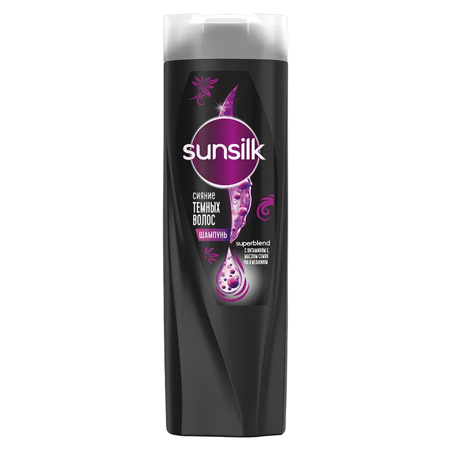 SUNSILK 'შავი ბზინვარება' შამპუნი 350 მლ (სანსილკი)