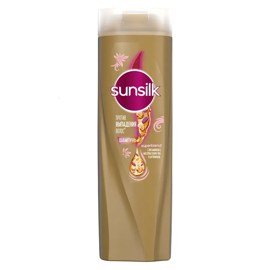 SUNSILK თმის შამპუნი თმის ცვენის საწინააღმდეგო 350 მლ (სანსილკი)