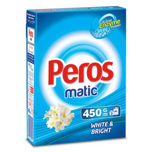 PEROS სარეცხი ფხვნილი თეთრი ქსოვილისთვის 450 გრ (პეროსი)